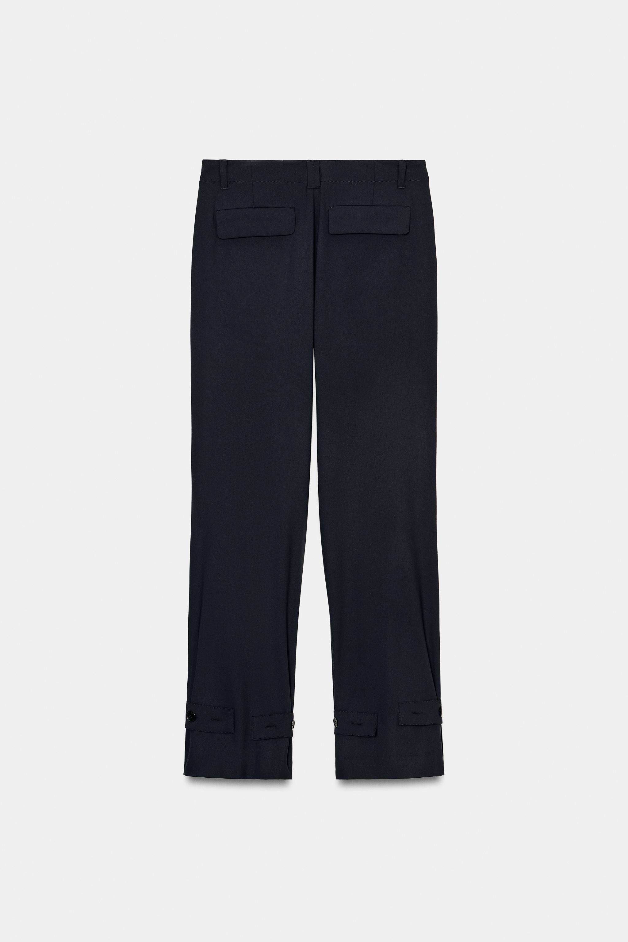 PANTALON DROIT À PASSANTS